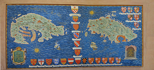 Mappa di Malta e Rodi